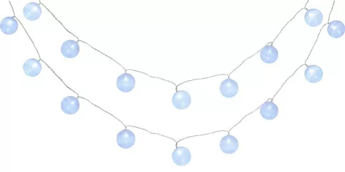 MagicHome, Cottonball füzér, 16x hideg fehér LED, IP20, Hossz: 3+3 m