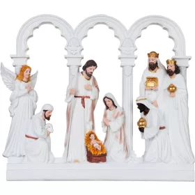   Dekoráció MagicHome Karácsonyi, betlehem, 8 figura, polirezin, 3,7x26,5x23 cm