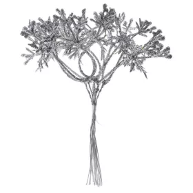 MagicHome, Karácsonyi ág, ezüst, 15 cm