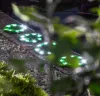 Strend Pro 6155, Műfűből készült napelemes kör lámpák, 4 db, 24 cm, 4x 8 LED, AA