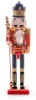 MagicHome, Karácsonyi figura, 38cm, Diótörő koronával, fa
