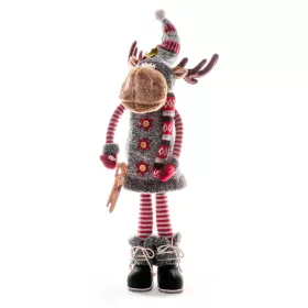   MagicHome, Karácsonyi dekoráció, rénszarvas nőstény, álló, 81 cm