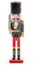 MagicHome, Karácsonyi figura, 38cm, Diótörő báránybőr sapkával, fa