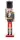 MagicHome, Karácsonyi figura, 38cm, Diótörő báránybőr sapkával, fa