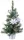 MagicHome Karácsonyi, díszített Karácsonyfa, ezüst, virág, 20 cm