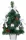 MagicHome Karácsonyi, díszített Karácsonyfa, ezüst, masni, 40 cm