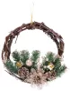 MagicHome, karácsonyi koszorú, természetes, függő, 30 cm