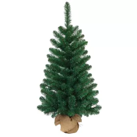   MagicHome Karácsonyi Rudolf Karácsonyfa, juta zsákos jegenyefenyő, 90 cm