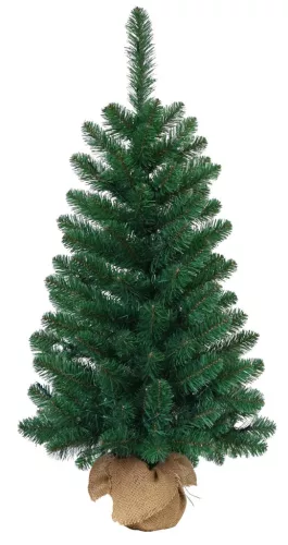 MagicHome Karácsonyi Rudolf Karácsonyfa, juta zsákos jegenyefenyő, 90 cm