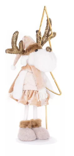 MagicHome, Karácsonyi dekoráció, LED rénszarvas nőstény, 50 cm, világító