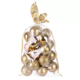 MagicHome, Karácsonyi Gömbök, 20 db, 6 cm, arany