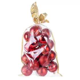 MagicHome, Karácsonyi Gömbök, 20 db, 6 cm, piros