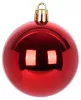 MagicHome, Karácsonyi gömbkészlet, 21 db, 6 cm, piros, csúcs