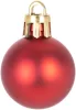MagicHome, Karácsonyi gömbök, 12 db, 3 cm, piros