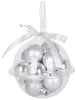 MagicHome, Karácsonyi gömbök, 12 db-os csomag, 3 cm, ezüst