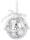 MagicHome, Karácsonyi gömbök, 12 db-os csomag, 3 cm, ezüst