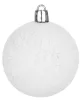 MagicHome, Karácsonyi Gömbök, 10 db, fehér, 6 cm