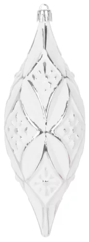 MagicHome, Karácsonyi dísz, ezüst, 2 db, 16 cm