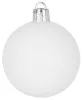 MagicHome, Karácsonyi Gömbök, 31 db, fehér - ezüst, vegyes, 6-3 cm