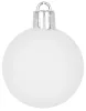 MagicHome, Karácsonyi Gömbök, 31 db, fehér - ezüst, vegyes, 6-3 cm