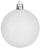 MagicHome, Karácsonyi Gömbök, 10 db, fehér, 6 cm