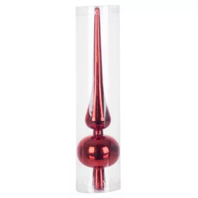 MagicHome, Karácsonyfa csúcsdísz, piros, 1 db, 25 cm