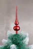 MagicHome, Karácsonyfa csúcsdísz, piros, 1 db, 25 cm