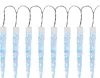 MagicHome, Karácsonyi Jégcsapfüzér, 65x jégkék LED, 8 funkció, 230 V, 50 Hz, IP44, kültéri