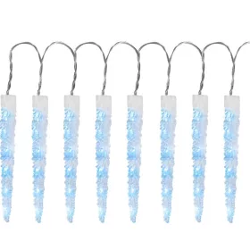   MagicHome, Karácsonyi Jégcsapfüzér, 65x jégkék LED, 8 funkció, 230 V, 50 Hz, IP44, kültéri