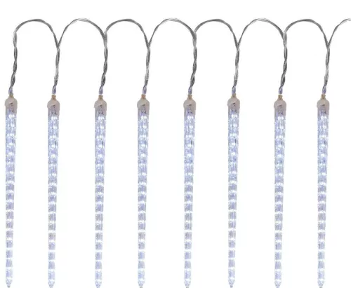 MagicHome, Karácsonyi Jégcsapfüzér, 352x hideg fehér LED, 16 jégcsap, vízesés effektus, 230 V, 50 Hz