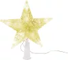 MagicHome, Karácsonyi csillag, 10x LED, arany, 2xAA