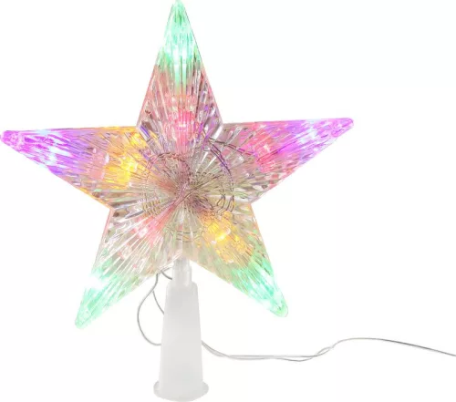 MagicHome, Karácsonyi csillag, 10 LED, színes, 2xAA