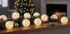 MagicHome, karácsonyi füzér, 10x meleg fehér LED, PE/pamut, 2xAA