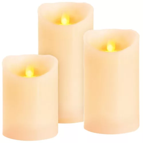 MagicHome, Karácsonyi gyertyák, 3 db, LED, 3xAAA