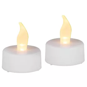   MagicHome, Karácsonyi LED mécses, 2 db, fehér, sírra, mozgó láng