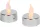 MagicHome, Karácsonyi mécses, LED ,2 db, ezüst, sírra, mozgó láng