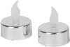 MagicHome, Karácsonyi mécses, LED ,2 db, ezüst, sírra, mozgó láng