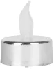 MagicHome, Karácsonyi mécses, LED ,2 db, ezüst, sírra, mozgó láng