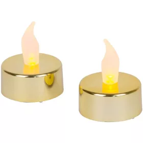   MagicHome, Karácsonyi mécses, LED, 2 db, arany, sírra, mozgó láng