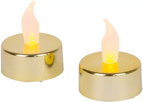 MagicHome, Karácsonyi mécses, LED, 2 db, arany, sírra, mozgó láng