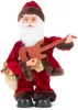 MagicHome, Karácsonyi dekoráció, Mikulás gitárral, 3xAAA, 35 cm, zenélő