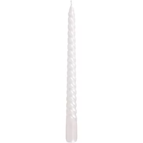 MagicHome, karácsonyi gyertya, 25 cm, 2 db, fehér, csavart
