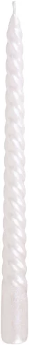 MagicHome, karácsonyi gyertya, 25 cm, 2 db, fehér, csavart