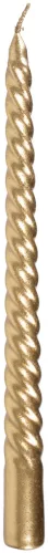 MagicHome, karácsonyi gyertya, 25 cm, 2 db, arany, csavart
