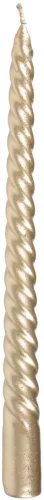 MagicHome, karácsonyi gyertya, 25 cm, 2 db, pezsgő, csavart