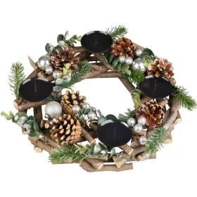   MagicHome, karácsonyi, adventi Koszorú, természetes, 30 cm