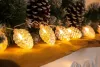 MagicHome, Karácsonyi Füzér, 10x meleg fehér LED, tobozokkal, 2xAA