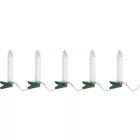   MagicHome, karácsonyi gyertya lánc, csipesszel, 10x LED, 2xAA, 10 db, 1,5x9 cm