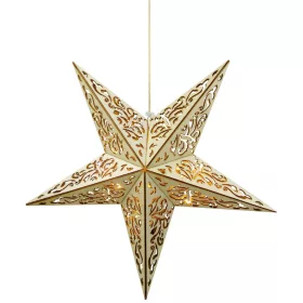   MagicHome, Karácsonyi csillag, 10x LED, meleg fehér, 3xAA, + távirányító, 40 cm