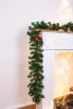 MagicHome Karácsony, Girland, 50x LED, meleg fehér, 3xAA, 8 funkció, H-2,7 m